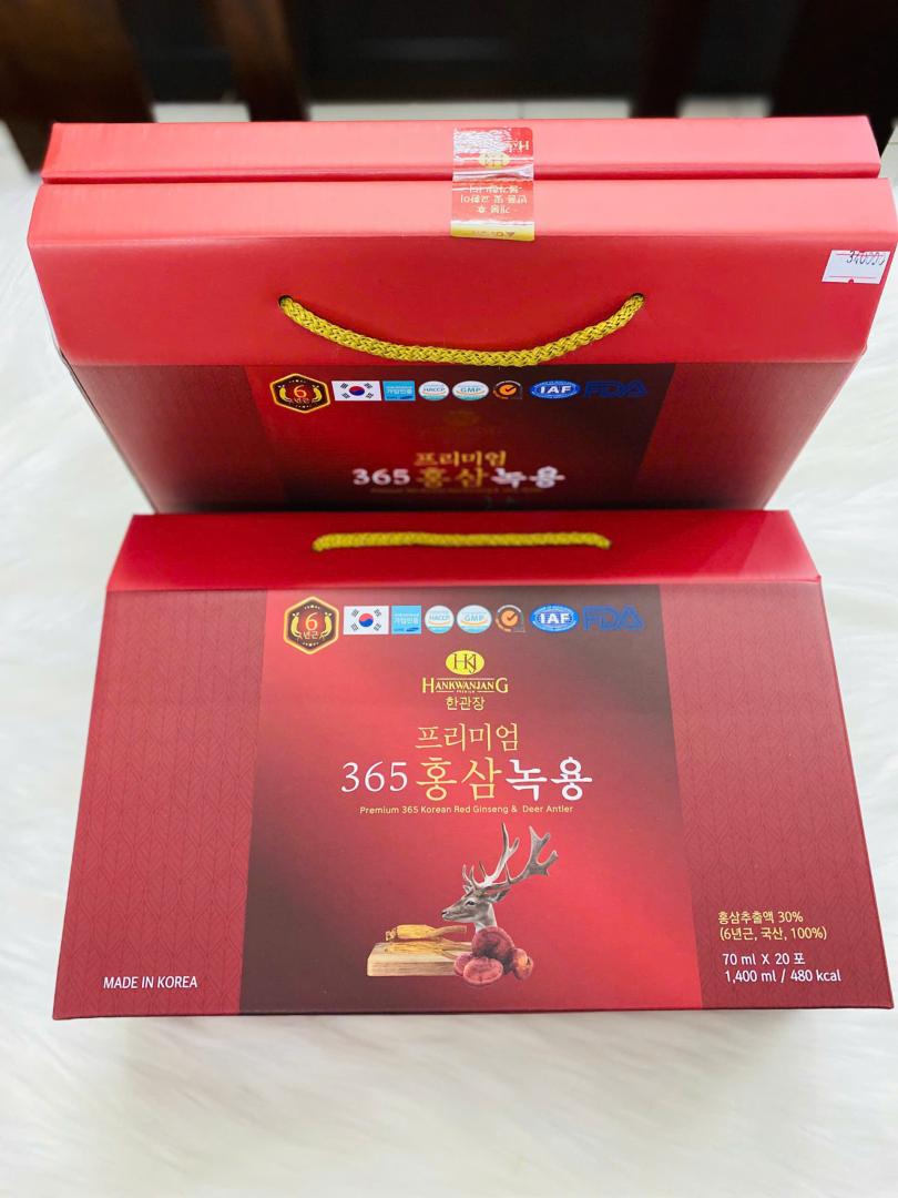 NƯỚC HỒNG SÂM NHUNG HƯƠU 365